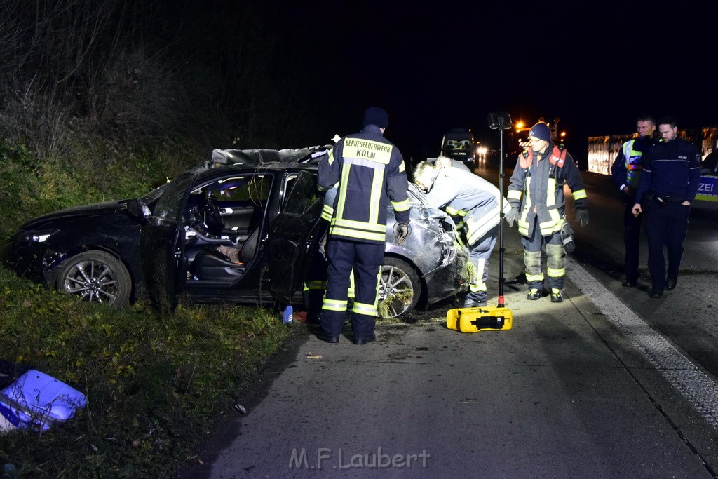 Schwerer VU A 4 Rich Olpe kurz vor AS Koeln Klettenberg P034.JPG - Miklos Laubert